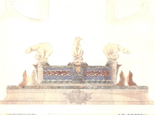 Copie du dessin original de la fontaine danoise, Arnold Krog