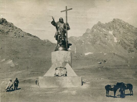 Original Christ of the Andes on the border between Argentina and chili