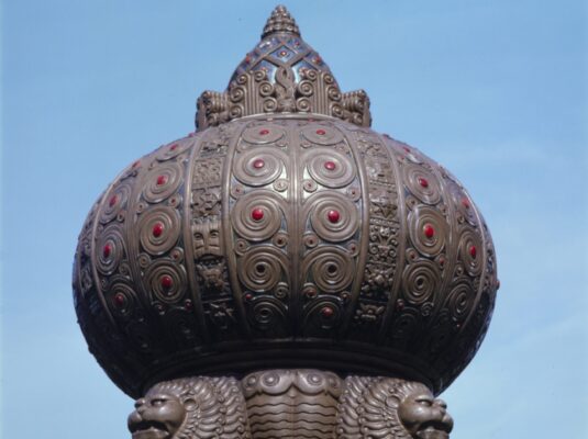 Hungarian vase in the garden