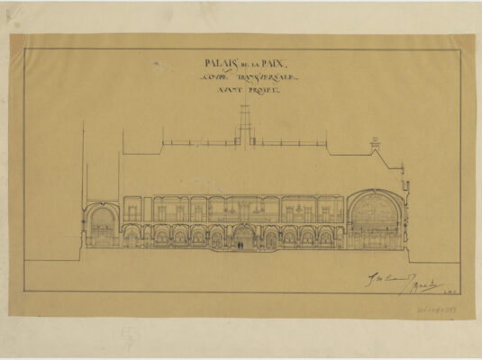 Front view Palace, with interior rooms visible